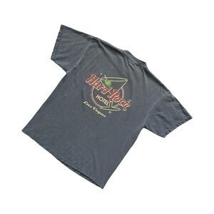 Vintage 90s Hard Rock Hotel Las Vegas T-Shirt – Faded Black, Made in USA